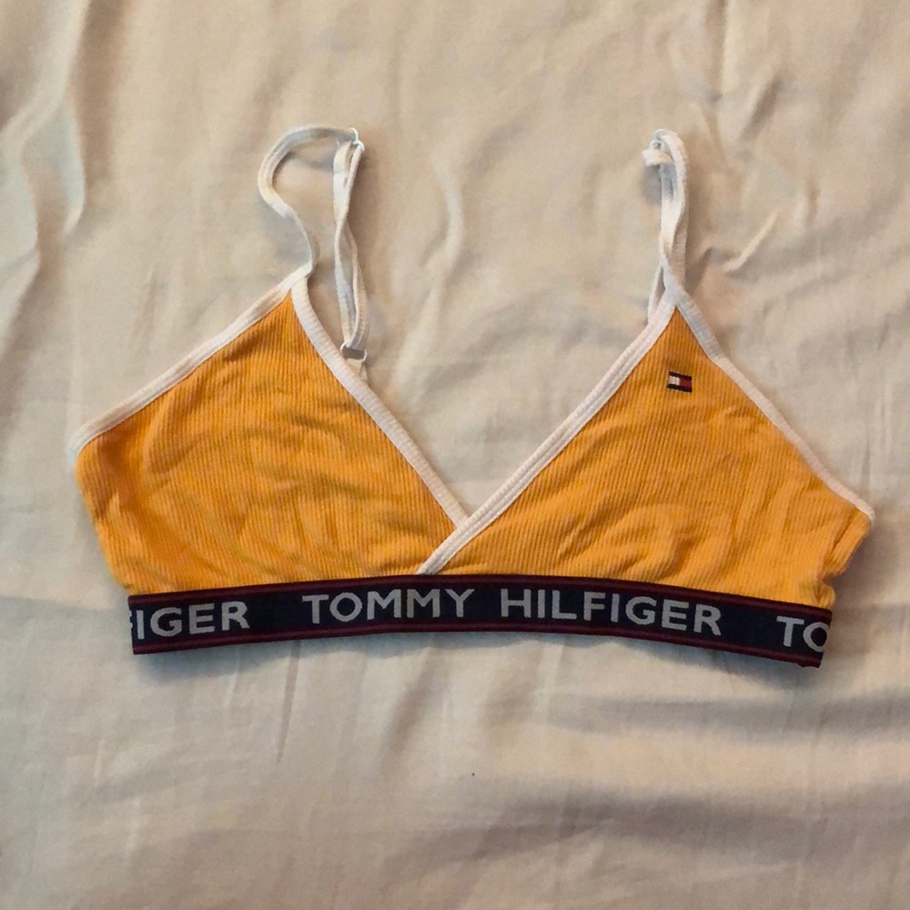 Yellow/blue Tommy Hilfiger lounge bra
